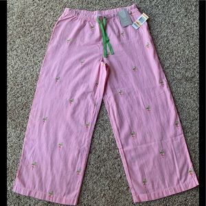 Charters Club Flamingo Cropped Pijama Pants Pink New with Tags